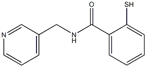 2-mercapto-N-(pyridin-3-ylmethyl)benzamide Struktur