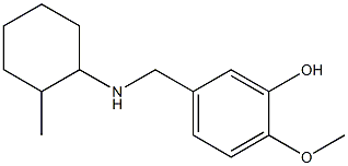 2-methoxy-5-{[(2-methylcyclohexyl)amino]methyl}phenol Struktur