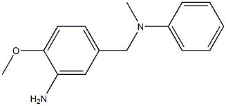 2-methoxy-5-{[methyl(phenyl)amino]methyl}aniline Struktur