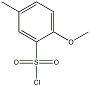 2-methoxy-5-methylbenzene-1-sulfonyl chloride Struktur