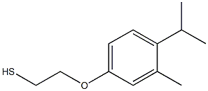 2-methyl-1-(propan-2-yl)-4-(2-sulfanylethoxy)benzene Struktur