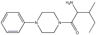 2-methyl-1-[(4-phenylpiperazin-1-yl)carbonyl]butylamine Struktur