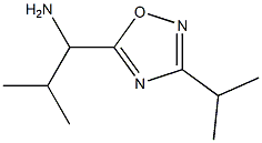 2-methyl-1-[3-(propan-2-yl)-1,2,4-oxadiazol-5-yl]propan-1-amine Struktur