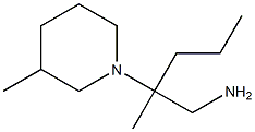 2-methyl-2-(3-methylpiperidin-1-yl)pentan-1-amine Struktur