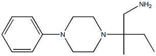 2-methyl-2-(4-phenylpiperazin-1-yl)butan-1-amine Struktur