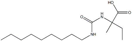 2-methyl-2-[(nonylcarbamoyl)amino]butanoic acid Struktur