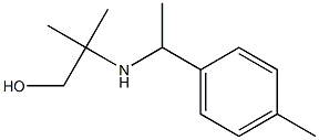 2-methyl-2-{[1-(4-methylphenyl)ethyl]amino}propan-1-ol Struktur