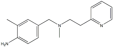 2-methyl-4-({methyl[2-(pyridin-2-yl)ethyl]amino}methyl)aniline Struktur