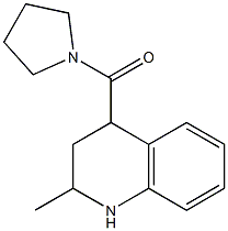 2-methyl-4-(pyrrolidin-1-ylcarbonyl)-1,2,3,4-tetrahydroquinoline Struktur