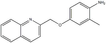 2-methyl-4-(quinolin-2-ylmethoxy)aniline Struktur