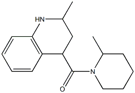 2-methyl-4-[(2-methylpiperidin-1-yl)carbonyl]-1,2,3,4-tetrahydroquinoline Struktur