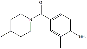 2-methyl-4-[(4-methylpiperidin-1-yl)carbonyl]aniline Struktur