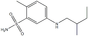 2-methyl-5-[(2-methylbutyl)amino]benzene-1-sulfonamide Struktur