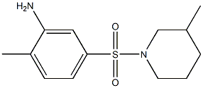 2-methyl-5-[(3-methylpiperidine-1-)sulfonyl]aniline Struktur