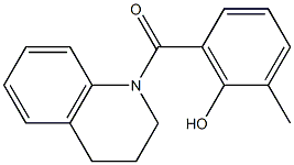 2-methyl-6-(1,2,3,4-tetrahydroquinolin-1-ylcarbonyl)phenol Struktur