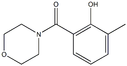 2-methyl-6-(morpholin-4-ylcarbonyl)phenol Struktur