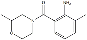 2-methyl-6-[(2-methylmorpholin-4-yl)carbonyl]aniline Struktur