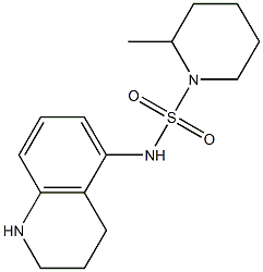 2-methyl-N-(1,2,3,4-tetrahydroquinolin-5-yl)piperidine-1-sulfonamide Struktur