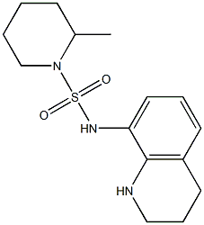 2-methyl-N-(1,2,3,4-tetrahydroquinolin-8-yl)piperidine-1-sulfonamide Struktur