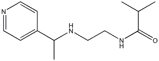 2-methyl-N-(2-{[1-(pyridin-4-yl)ethyl]amino}ethyl)propanamide Struktur