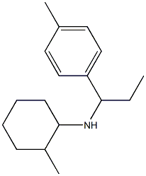 2-methyl-N-[1-(4-methylphenyl)propyl]cyclohexan-1-amine Struktur