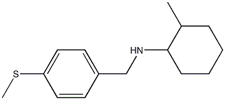 2-methyl-N-{[4-(methylsulfanyl)phenyl]methyl}cyclohexan-1-amine Struktur