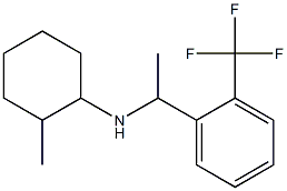 2-methyl-N-{1-[2-(trifluoromethyl)phenyl]ethyl}cyclohexan-1-amine Struktur