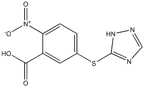 2-nitro-5-(1H-1,2,4-triazol-5-ylsulfanyl)benzoic acid Struktur