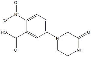 2-nitro-5-(3-oxopiperazin-1-yl)benzoic acid Struktur