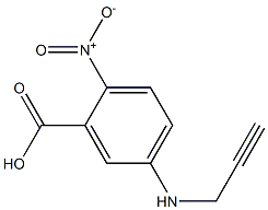 2-nitro-5-(prop-2-yn-1-ylamino)benzoic acid Struktur