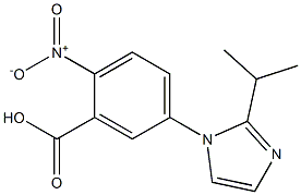 2-nitro-5-[2-(propan-2-yl)-1H-imidazol-1-yl]benzoic acid Struktur