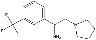 2-pyrrolidin-1-yl-1-[3-(trifluoromethyl)phenyl]ethanamine Struktur