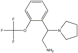 2-pyrrolidin-1-yl-2-[2-(trifluoromethoxy)phenyl]ethanamine Struktur