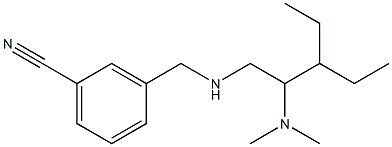 3-({[2-(dimethylamino)-3-ethylpentyl]amino}methyl)benzonitrile Struktur