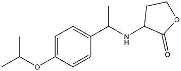 3-({1-[4-(propan-2-yloxy)phenyl]ethyl}amino)oxolan-2-one Struktur