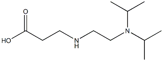 3-({2-[bis(propan-2-yl)amino]ethyl}amino)propanoic acid Struktur