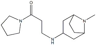 3-({8-methyl-8-azabicyclo[3.2.1]octan-3-yl}amino)-1-(pyrrolidin-1-yl)propan-1-one Struktur