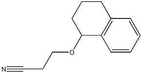 3-(1,2,3,4-tetrahydronaphthalen-1-yloxy)propanenitrile Struktur