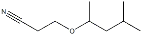 3-(1,3-dimethylbutoxy)propanenitrile Struktur