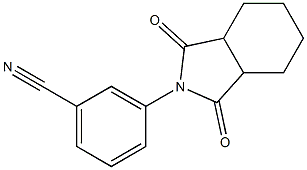 3-(1,3-dioxooctahydro-2H-isoindol-2-yl)benzonitrile Struktur