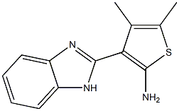 3-(1H-1,3-benzodiazol-2-yl)-4,5-dimethylthiophen-2-amine Struktur