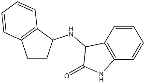 3-(2,3-dihydro-1H-inden-1-ylamino)-2,3-dihydro-1H-indol-2-one Struktur