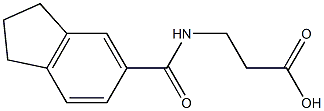 3-(2,3-dihydro-1H-inden-5-ylformamido)propanoic acid Struktur