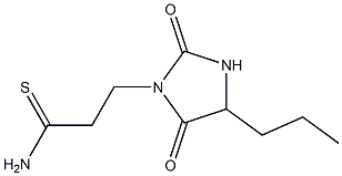 3-(2,5-dioxo-4-propylimidazolidin-1-yl)propanethioamide Struktur