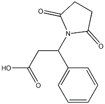 3-(2,5-dioxopyrrolidin-1-yl)-3-phenylpropanoic acid Struktur