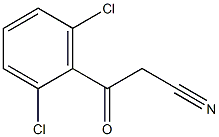 3-(2,6-dichlorophenyl)-3-oxopropanenitrile Struktur