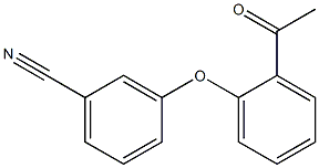 3-(2-acetylphenoxy)benzonitrile Struktur