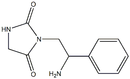 3-(2-amino-2-phenylethyl)imidazolidine-2,4-dione Struktur