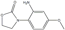 3-(2-amino-4-methoxyphenyl)-1,3-oxazolidin-2-one Struktur