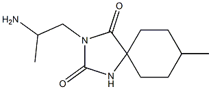 3-(2-aminopropyl)-8-methyl-1,3-diazaspiro[4.5]decane-2,4-dione Struktur